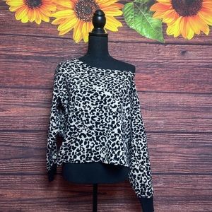 Retro Molly Bracken cheetah- print sweater